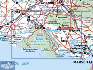 I.G.N - Collection Carte Top 75 - n°33 - Camargue - Alpilles - Les Baux-de-Provence - Saintes-Maries-de-la-Mer