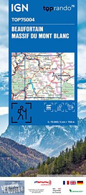 I.G.N - Collection Carte Top 75 - n°4 - Beaufortain, Massif du Mont-Blanc