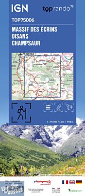 I.G.N - Collection Carte Top 75 - n°6 - Massif des Ecrins, Oisans, Champsaur