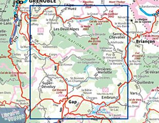I.G.N - Collection Carte Top 75 - n°6 - Massif des Ecrins, Oisans, Champsaur