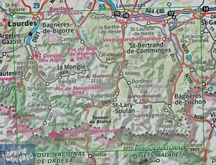 I.G.N - Collection Carte Top 75 n°19 - Gavarnie - Néouvielle - Luchonnais - Vallée d'Aure - Pic du Midi de Bigorre