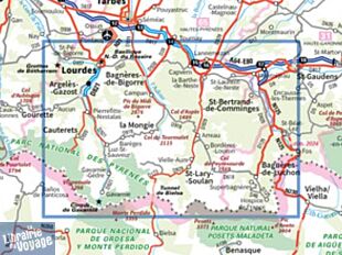 I.G.N - Collection Carte Top 75 n°19 - Gavarnie - Néouvielle - Luchonnais - Vallée d'Aure - Pic du Midi de Bigorre