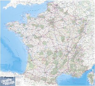 I.G.N - Poster - Carte murale plastifiée - France