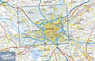 I.G.N Carte au 1-25.000ème - Série bleue - 1223SB - Nantes - Saint-Herblain