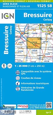I.G.N Carte au 1-25.000ème - Série bleue - 1525 SB - Bressuire - Cerizay
