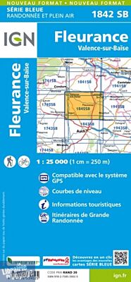 I.G.N Carte au 1-25.000ème - Série bleue - 1842 SB - Fleurance - Valence-sur-Baïse