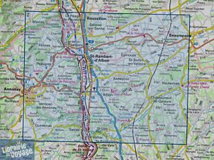 I.G.N Carte au 1-25.000ème - Série bleue - 3034SB - Serrières - Anneyron