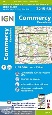 I.G.N Carte au 1-25.000ème - Série bleue - 3215 SB - Commercy - Vaucouleurs