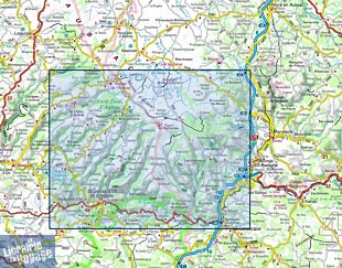 I.G.N Carte au 1-25.000ème - TOP 25 - 2538 OT - Sainre Eulalie d'Olt - Haute vallée du Lot - Monts d'Aubrac
