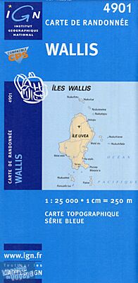 I.G.N Carte au 1-25.000ème - Série bleue - 4901 - Wallis