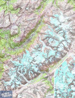 IGN - Carte murale plastifiée du massif du Mont-Blanc