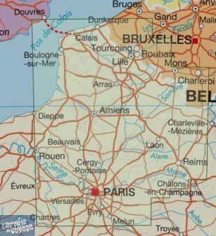 IGN - Carte régionale Top Tourisme - n°R01 - Hauts-de-France (Baie de Somme - Côte d'opale)