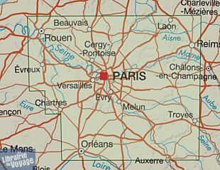 IGN - Carte régionale Top Tourisme - n°R03 - Île-de-France - Paris et ses environs