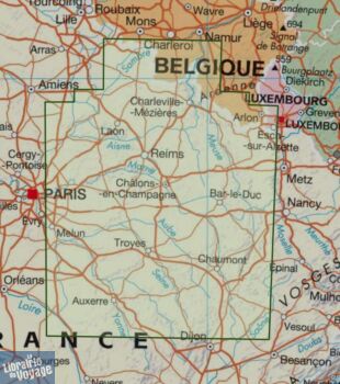 IGN - Carte régionale Top Tourisme - n°R04 - Grand-Est - Champagne-Ardenne  