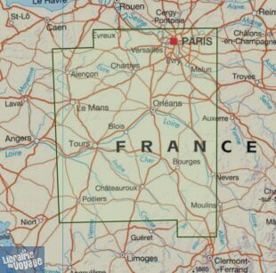 IGN - Carte régionale Top Tourisme - n°R08 - Centre-Val de Loire