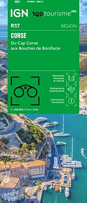 IGN - Carte régionale Top Tourisme - n°R17 - Corse