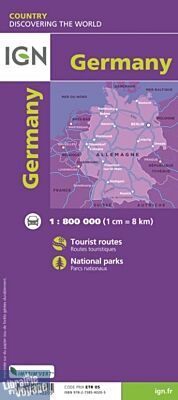 IGN - Carte routière de l'Allemagne
