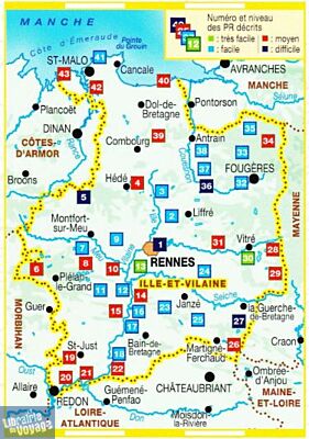 Topo-guide FFRandonnée - Réf.D035 - L'Ille-et-Vilaine à pied