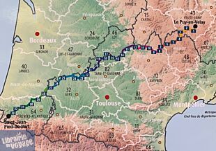 Editions Chamina - Atlas des chemins de Compostelle - La via Podiensis (La voie du Puy)