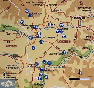 Editions Chamina - Guide de randonnées - De l'Aubrac aux gorges du Tarn