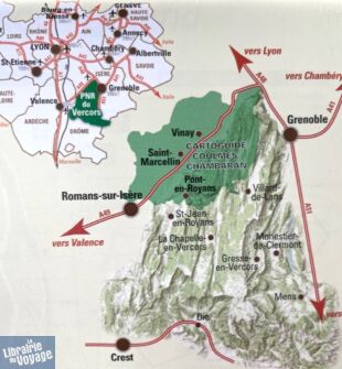 Editions PNR du Vercors - Carte de randonnée - Des Coulmes aux Chambaran - 30 itinéraires commentés