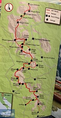 Knife Edge Outdoor Guidebooks - Guide de randonnées (en anglais) - Trekking the Dolomites AV1