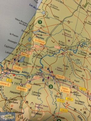 ITM - Carte du sud de la France (Route, vélo et train)