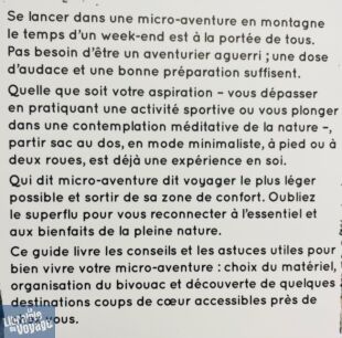 Editions Vagnon Aventure - Guide - Collection micro-aventure - Week-end évasion Montagne