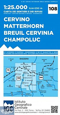Istituto Geografico Centrale (I.G.C) - N°108 - Cervin-Matterhorn, Breuil-Cervinia, Champoluc