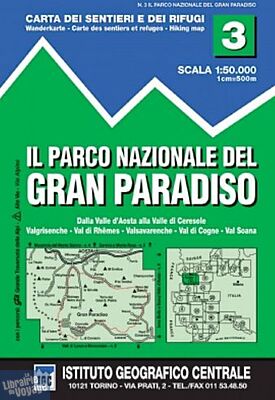 Istituto Geografico Centrale (I.G.C) - N°3 - Gran Paradiso (Parc national du Grand Paradis) 