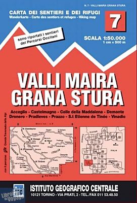 Istituto Geografico Centrale (I.G.C) - N°7 - Valli Maira - Grana e Sturna