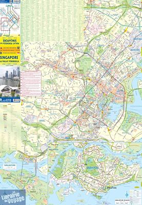 ITM - Carte - Péninsule Malaise (Malaisie ouest) et plan de Singapour