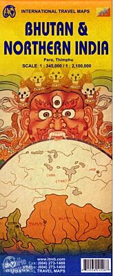 ITM - Carte du Bhoutan et du nord de l'Inde