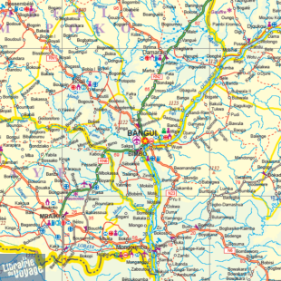 ITM - Carte du Congo - République Démocratique du Congo - République Centrafricaine