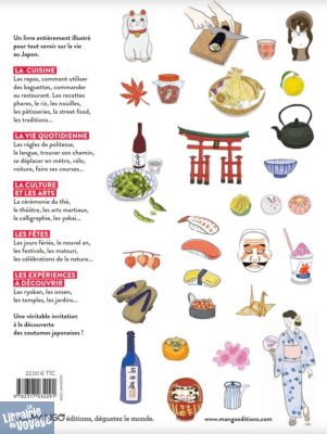 Editions Mango - Beau livre - Le Japon illustré - Cuisine et art de vivre