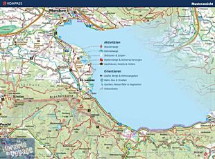 Kompass - Carte de randonnée - n°1C - Bodensee - Gesamtgebiet (Lac de Constance)