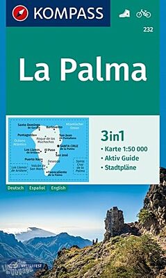 Kompass - Carte de randonnées - n°232 - La Palma