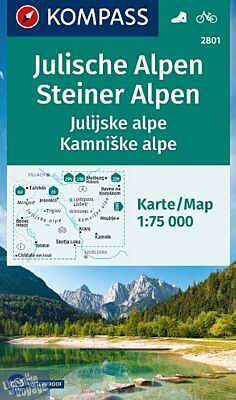 Kompass - Carte de randonnées - n°2801 - Alpes Juliennes (Slovénie)