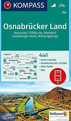 Kompass - Carte de randonnées - n°750 - Osnabrücker Land