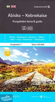 Norstedts - Carte et guide de randonnée sur le Kungsleden - n°1 - Abisko - Kebnekaise