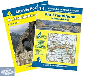 L'Escursionista - Carte de randonnées - Collection Alte Vie pocket - n°11 - Via Francigena in valle d'aosta (Val d'Aoste)