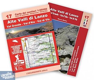 L'Escursionista - Carte de randonnées - N°17 - Alte Valli di Lanzo, Val Grande, Val d'Ala