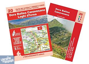 L'Escursionista - Carte de randonnées - N°20 - Dora Baltea Canavesana - Laghi d'Ivrea 