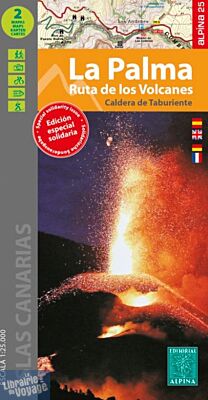 Editions Alpina - Cartes de randonnées - Lot de 2 cartes pour La Palma (Ruta de los Volcanes, Caldera de Taburiente)