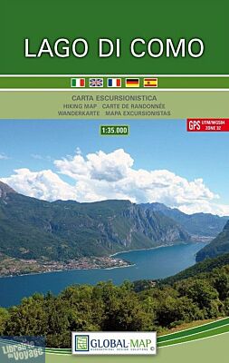 Global Map - Carte de randonnées - Lago di Como (Lac de Côme)