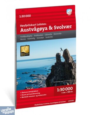 Editions Calazo - Carte de randonnées - Høyfjellskart Lofoten - Austvågøya – Svolvær