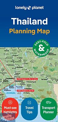 Lonely Planet - Carte (en anglais) - Thailand planning map (Thaïlande)