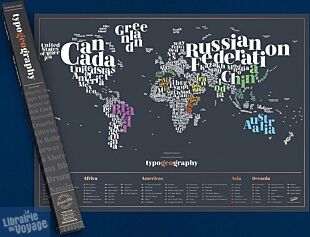 Luckies - Scratch Map - La carte du Monde à gratter - Typogéography