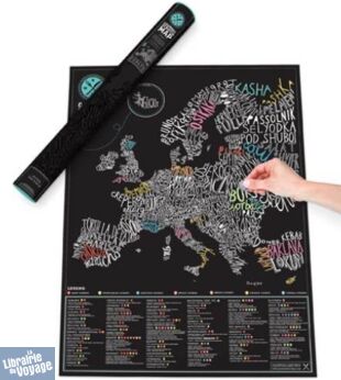 Luckies - Scratch Map - La carte à gratter - Gourmet Europe
