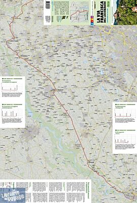 Terre di Mezzo editore - Carte de randonnées - La via Francisca del Lucomagno